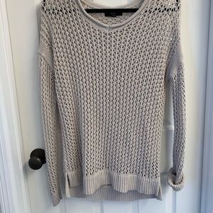 Grey Knit V-neck Tunic - size M